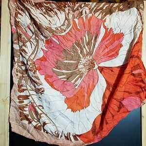 Vintage 36" Square Silky Feel Scarf